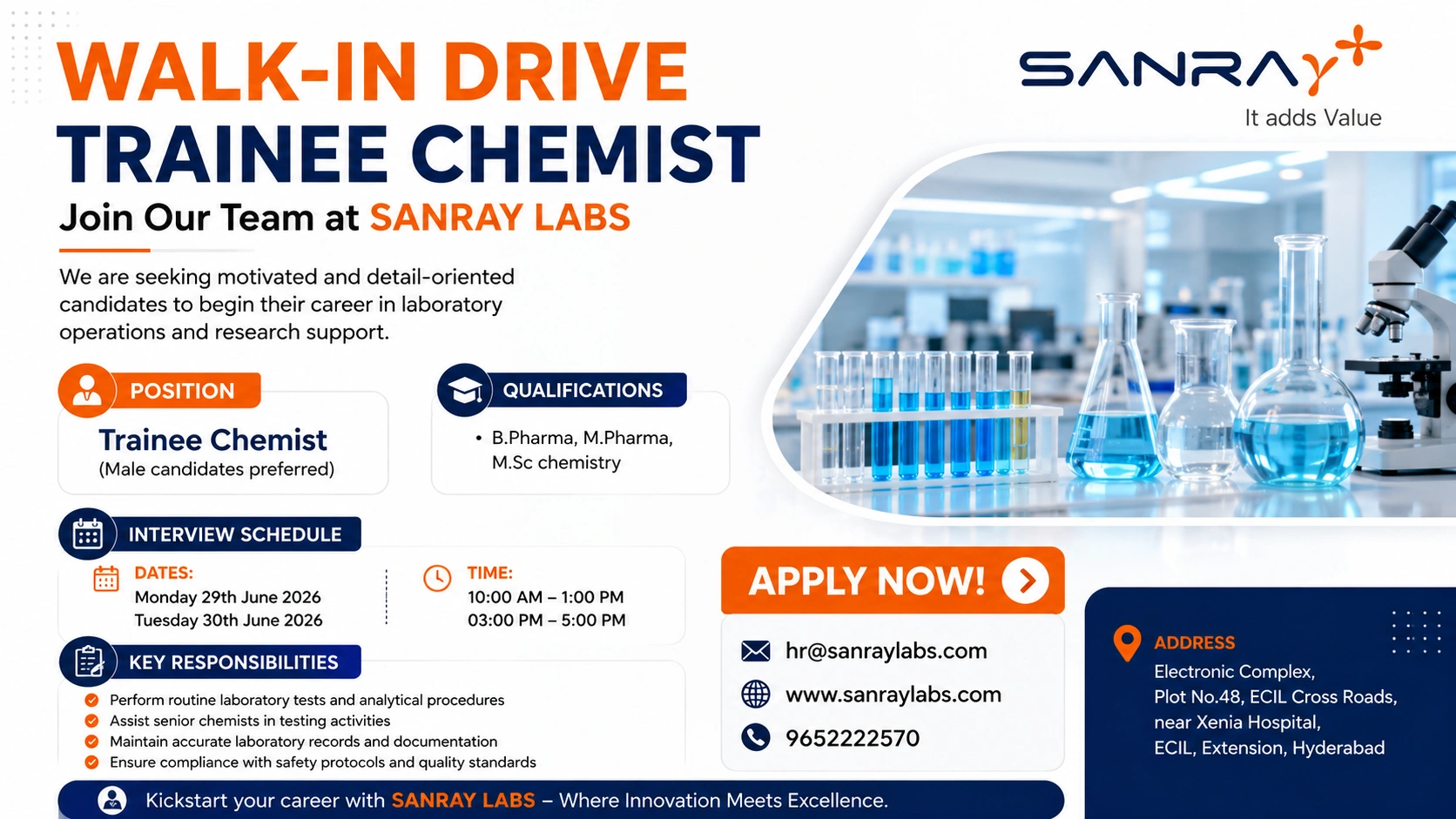 B.Pharma, M.Pharma, M.Sc Chemistry