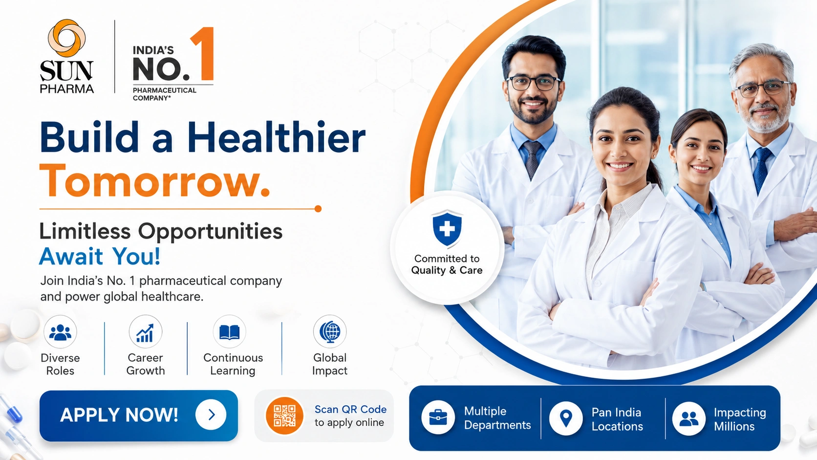 Sun Pharma Walk-In Interview for OSD Production, Packing, QA & QC Roles at Dadra Plant | Apply Now on 21 June 2026