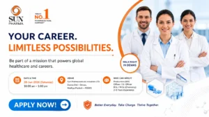 Sun Pharma Walk-In Interview for Production (API) Officers in Dewas | B.Sc, M.Sc & Chemical Engineering Jobs on 20 June 2026 (Saturday)