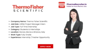 Thermo Fisher Scientific is hiring motivated and talented candidates for the role of mRNA Project Manager Intern.