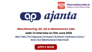 10th / 12th / ITI / Diploma / D.Pharm / B.Pharm / M.Pharm / B.Sc / M.Sc / B.E (Mechanical / Electrical)