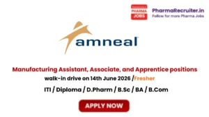 ITI / Diploma / D.Pharm / B.Sc / BA / B.Com