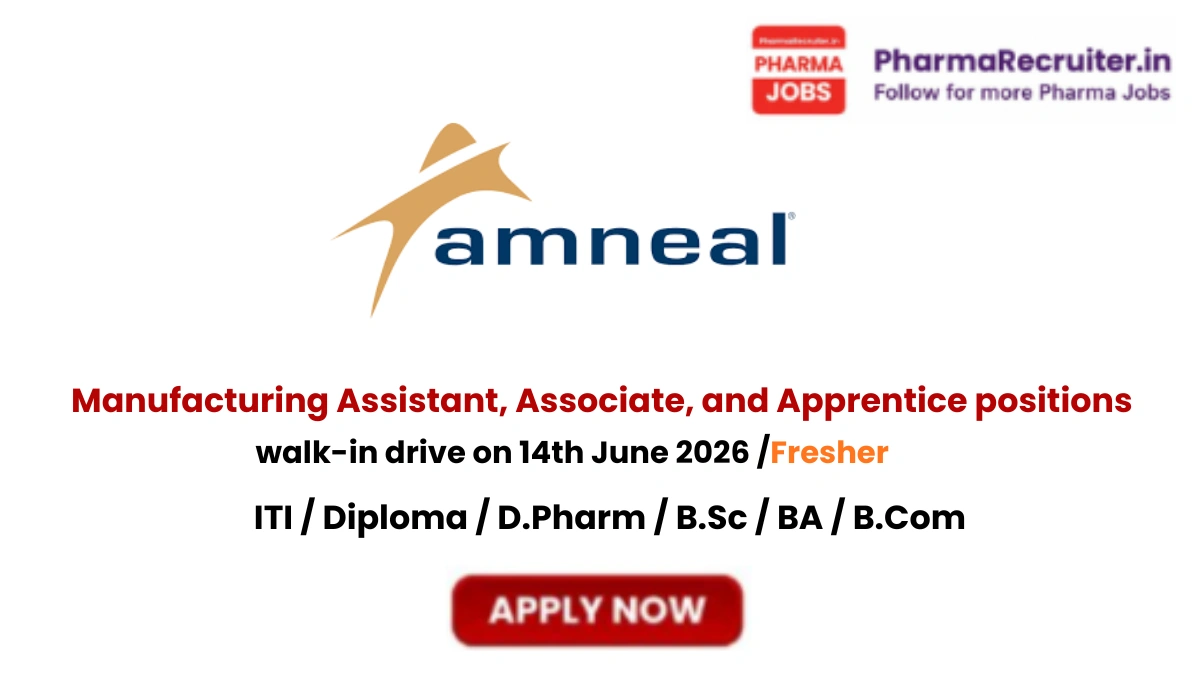 ITI / Diploma / D.Pharm / B.Sc / BA / B.Com