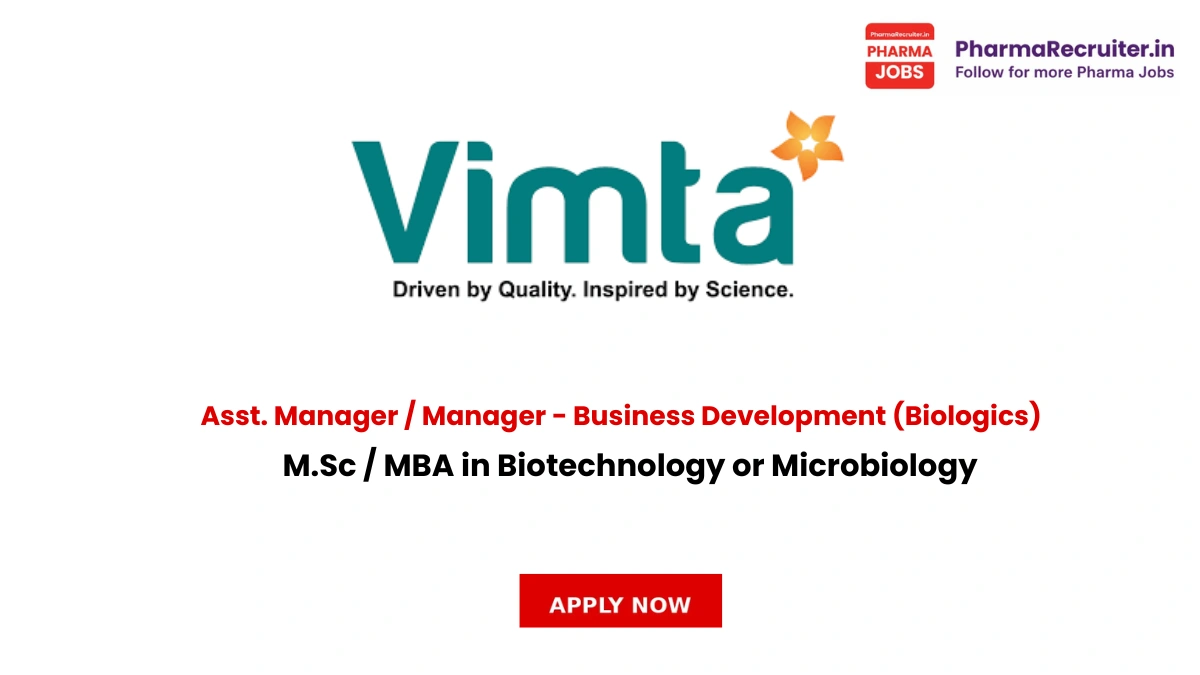 M.Sc / MBA in Biotechnology or Microbiology